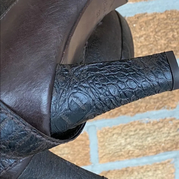 Henry Beguelin brown leather boots size 7 - Picture 9 of 11